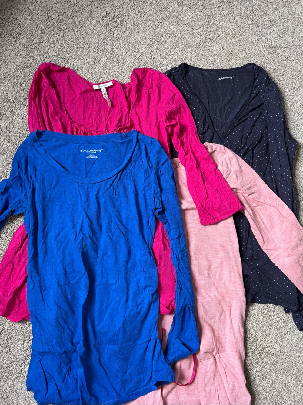 Bundle of Four Long Sleeve Maternity Tops